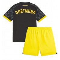 Borussia Dortmund Vonkajší Detský futbalový dres 2023-24 Krátky Rukáv (+ trenírky)